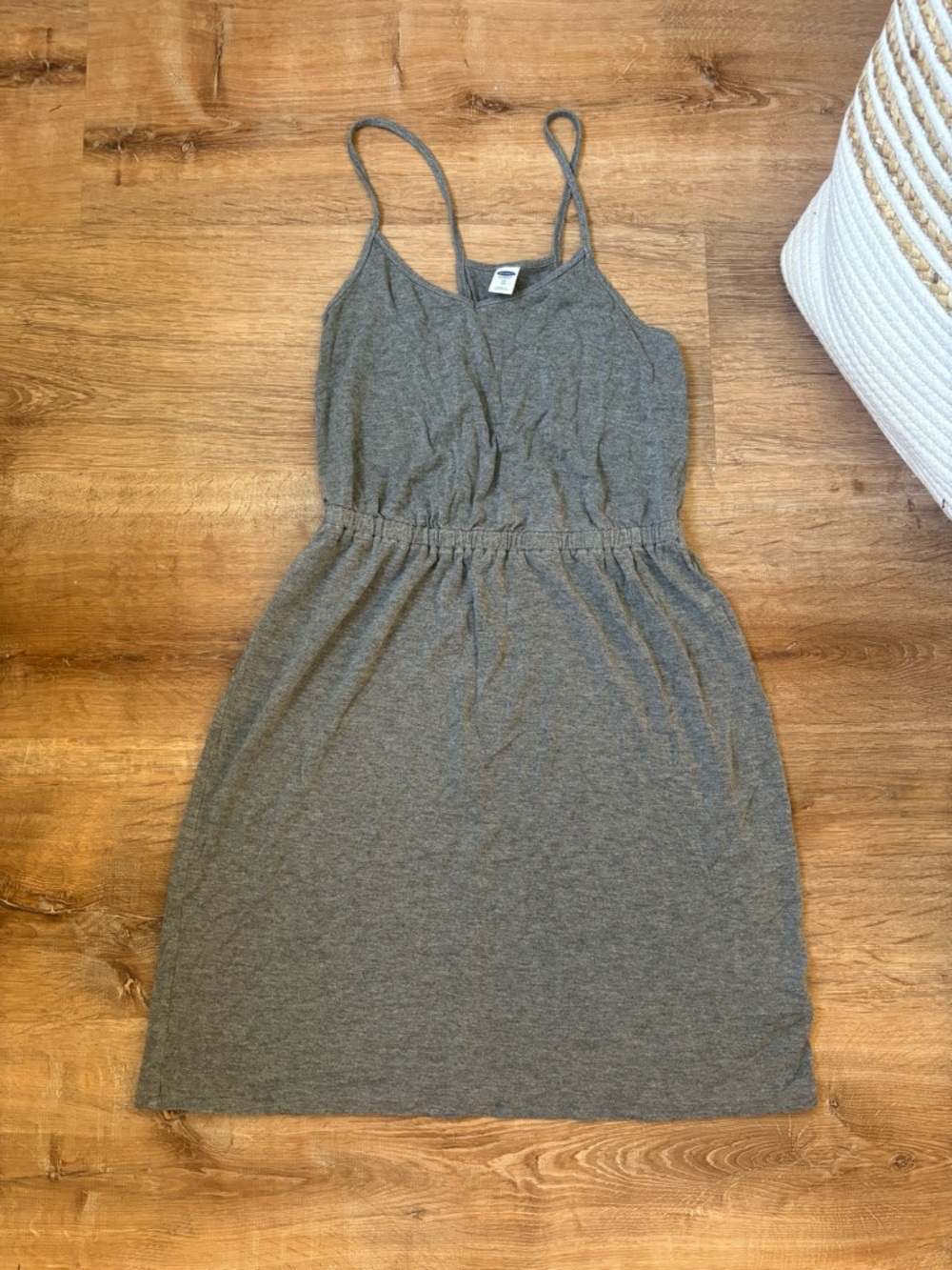 Casual Grey Spaghetti Strap Dress Old Navy